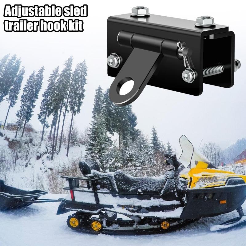 2025 New Adjustable Hitch System Bumper Hitch for Snowmobile Trailers Enabling Simple Installation Sleds Trailer Towing Hook