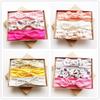 3 Pcs/set Cotton Rabbit Ears Turban Headband Girls Kids Hair Head Bands Bows Accessories for Children Hair Wrap Headdress