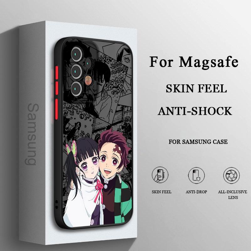 Аниме Клинок Рассекающий Демонов Для Samsung A73 A72 A54 A53 A52S A34 A32 A33 A24 A23 A22S A02 Lite Матовый Полупрозрачный Чехол для Телефона