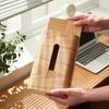 Drawer Design Solid Wood Tissue Box Simple Tissue Holder Desktop Ornament Tissue Case  Bathroom