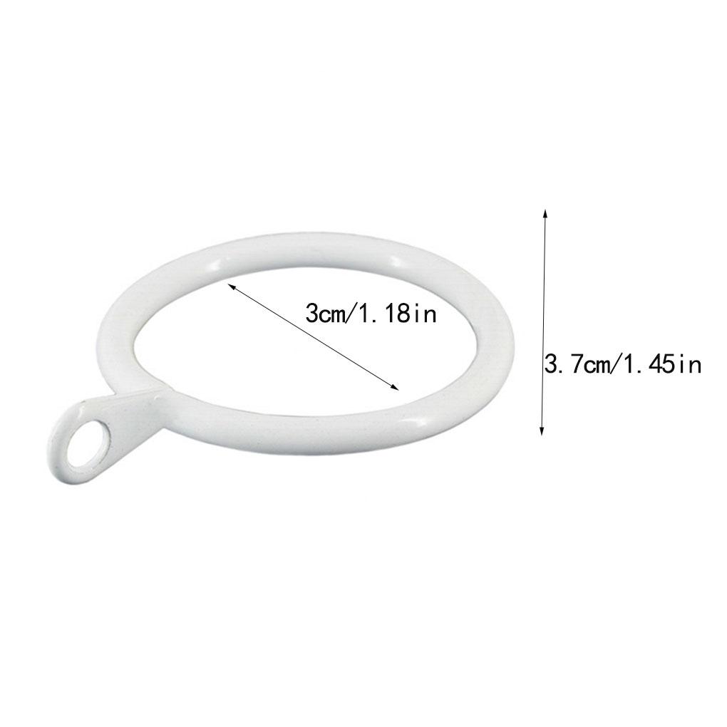 20 шт. Кольца для штор Домашние крючки для штор Компонент Металлический фиксатор для подвешивания Фиксаторы Фурнитура Аксессуары Крепежное кольцо Стержни Вешалки