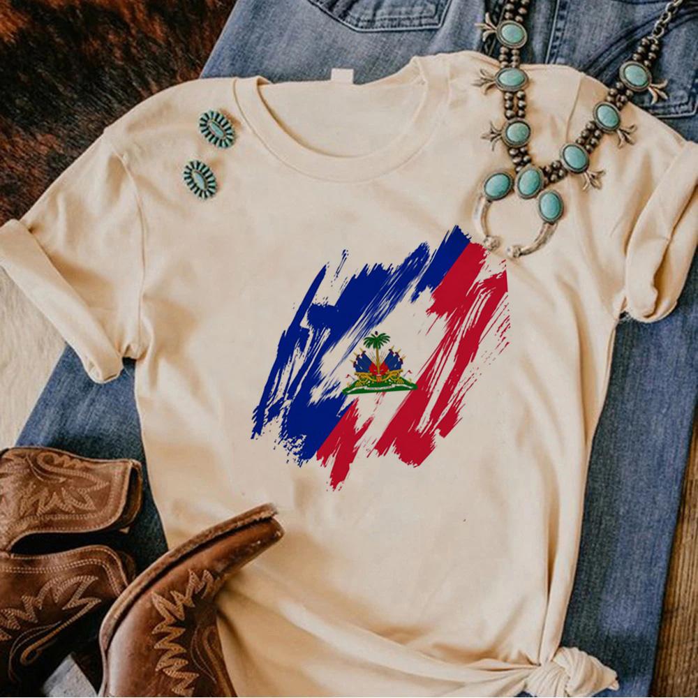 Haiti top Women comic top feUnisex 2000s clothes