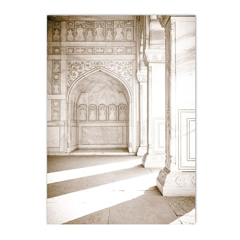 Marokkaanse Bogen Architectuur Art Canvas Schilderij Islamitische Arabische Prints Moskee Moslim Poster Woonkamer Home Decor