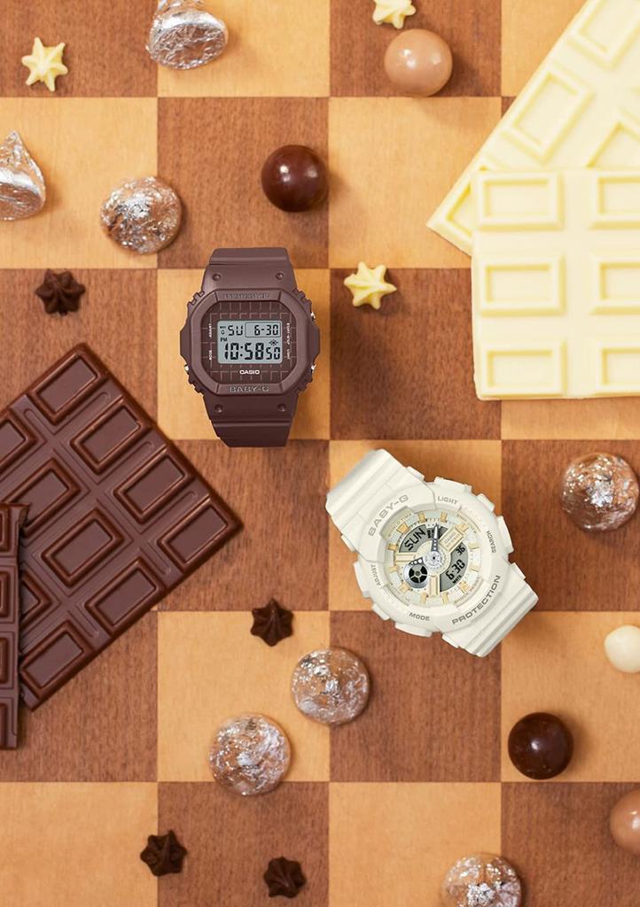 [Casio] Женские часы Babygie BA-110XSW-7AJF Off-White