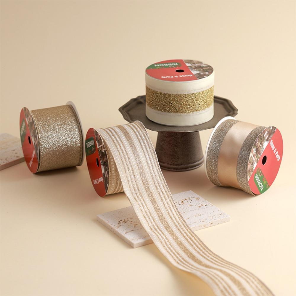 10 Yards Christmas Ribbons Imitation Hemp Material Bows Craft Decoration Christmas Decorations