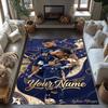 Mbappe Personalized Text Carpet Perfect For Dormitory Playrooms Study Room Living Rooms Antislip Carpet Office Home Decor