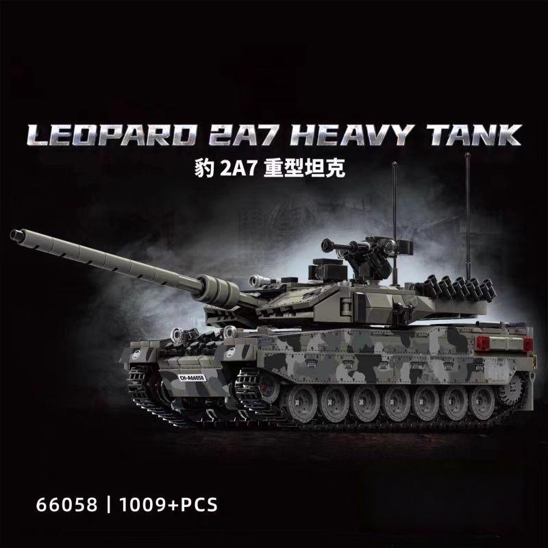 Сборная модель танка Panther 2A7, конструктор, гусеничная бронированная машина Panther 2A7 66058
