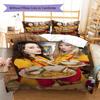 2 Broke American Sitcom Pattern Bedding,Quilt Set Quilt Cover Pillowcase Home Birthday Gift (1 * duvet cover + 2 * pillowcase, without core)