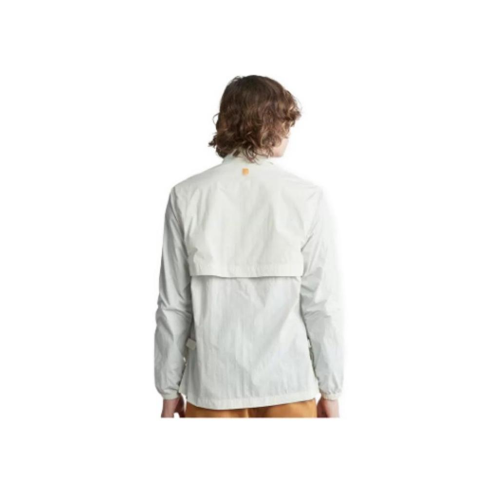 Timberland Solid Color Fashion Pocket Breathable Work Comfortable Casual Long Sleeve Shirt Men Shirts Vintage-White A2HPN-CM9