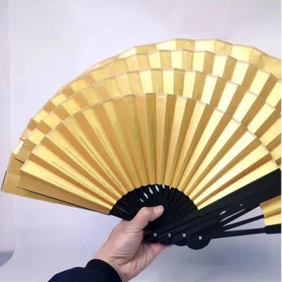 Золотая краска Веер из бумаги Сюань Культурный креативный Пустой DIY Двусторонний складной веер Китайский стиль Каллиграфия Живопись Ручной веер