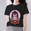 Женская повседневная тонкая футболка, летняя классическая маска с принтом, женская футболка высокого качества XXS-3XL, топ с короткими рукавами, женская одежда