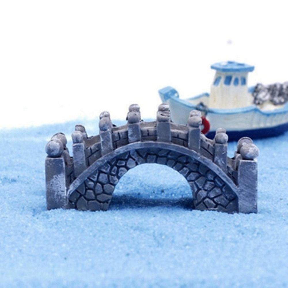 Micro-landscape Jiangnan Small Bridge Resin Craft Resin Bridge Miniatures Stone Bridge Desktop