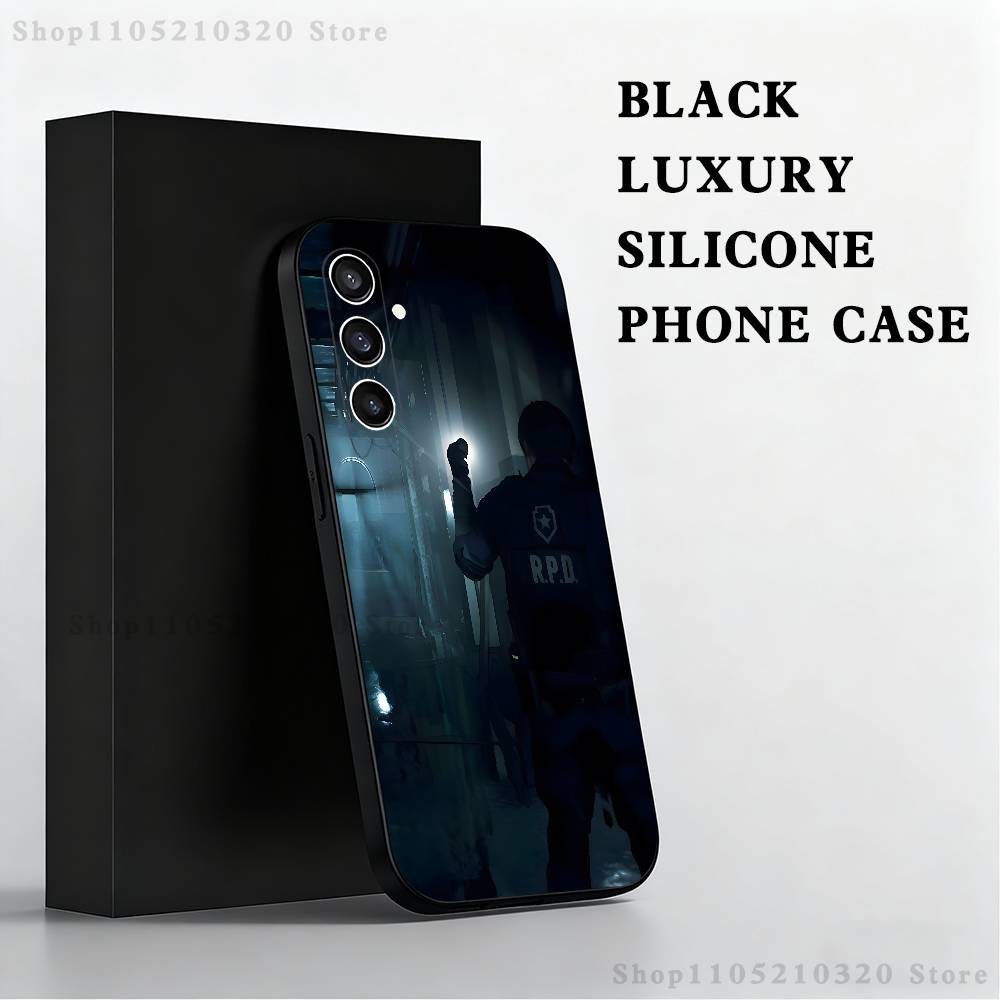 Игровой чехол для телефона R-Resident E-Evil для Samsung S25, S24, S21, S22, S23, S30, Ultra, S20, Plus, Fe, Lite, Note, 10 Черный Мягкий
