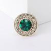 Emerald Diamond Colored Crystal Diamond Brooch Brooch, Sweater Accessory Pin