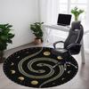 1pc Serpent Moon Phases Office Round Area Rug, Indoor Mat Suitable For Office, Under Office Chairs Bedroom Living Room Home Decor, Room Deco 172