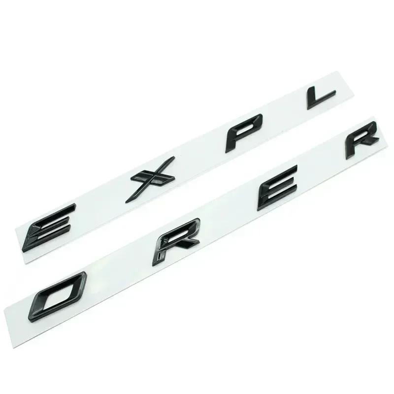 3D ABS Хром Черный Логотип Explorer Значок на Капот Автомобиля Буквы Значок Наклейка Для Explorer 2020 2021