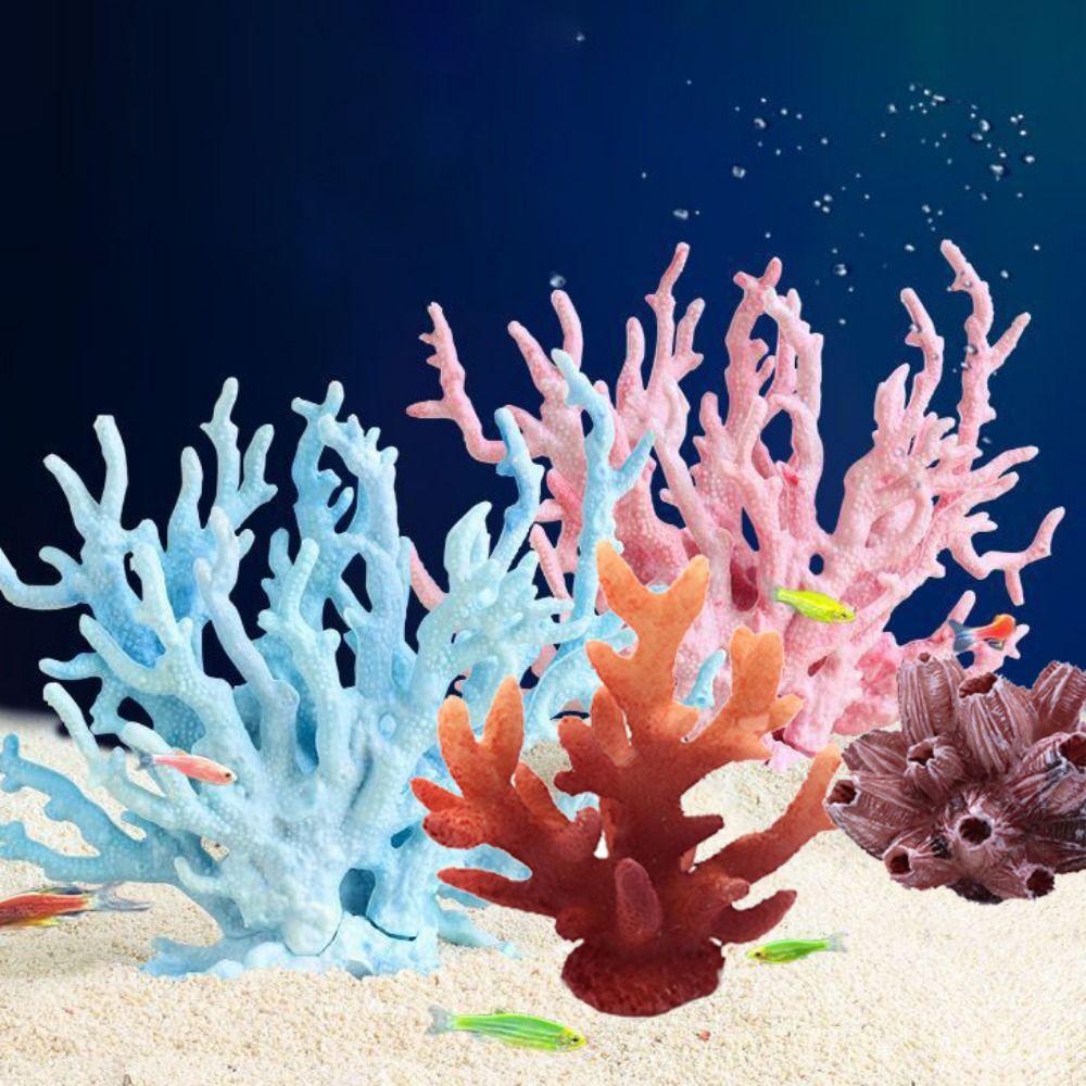 Для Декора Аквариума Реалистичные Подводные Аквариумные Растения Коралловый Риф Водный Орнамент Морской Коралл