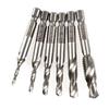 Профессиональный 1 комплект (6PCS) Метрический набор сверл с шестигранным хвостовиком для нарезания резьбы и снятия фаски