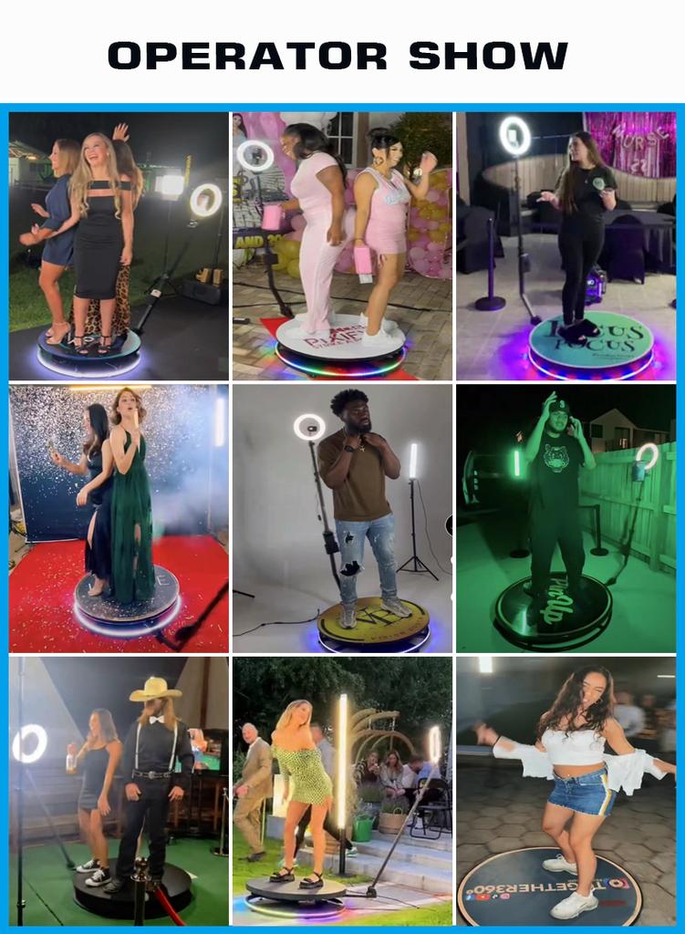 Быстрая доставка 360 Photo Booth Spin Machine 360-градусная камера фотобудка видео аксессуары вращающаяся 80 см цена для вечеринок