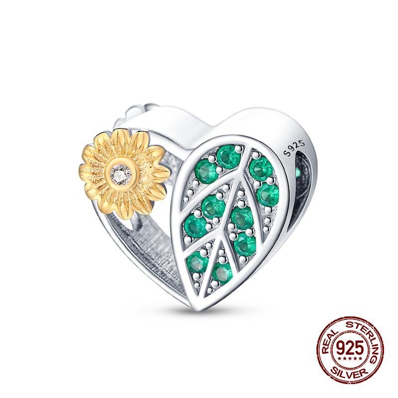 925 Sterling Silver Butterfly Tulip Iris Flower Charms Beads Fit 925 Original Bracelets Fine DIY Valentine Jewelry Gifts