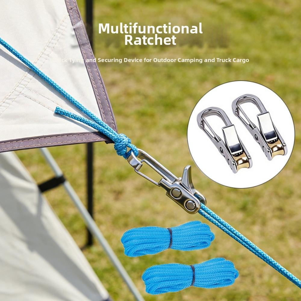 Multi-functional Rope Tensioner Accessory Metal Retractable Buckle Stretcher