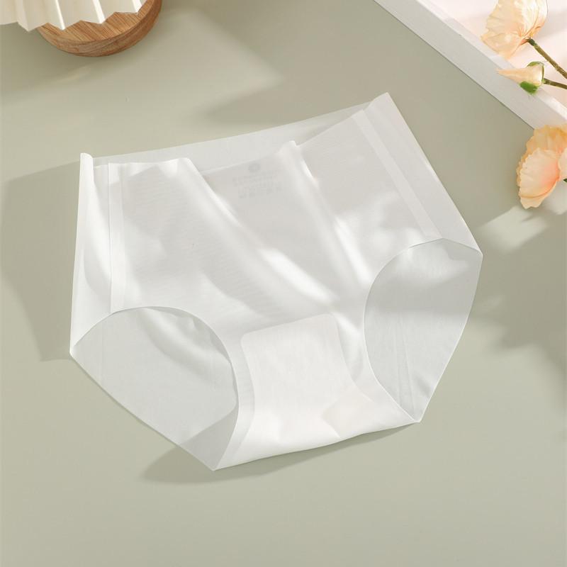 FINETOO Ice Silk Underwear for Women Comfort Seamless Panties Breathable Brief 5A Antibacterial Lingerie