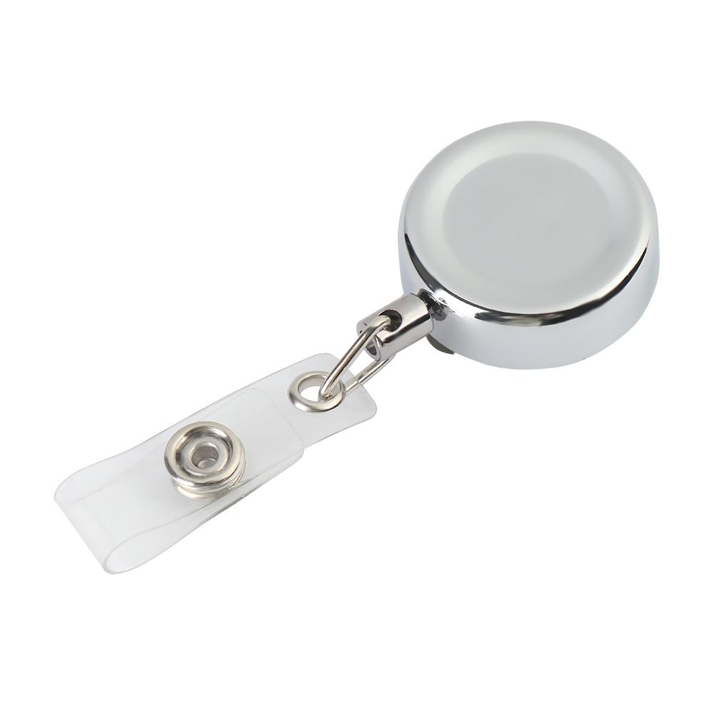 1pc Unisex Anti-Lost Clip ID Name Card Stationery Badge Holder Key Ring Retractable Lanyards
