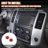 Carbon fiber Volume Adjustment Knob Ring Trim Sticker For Nissan Frontier 05-21