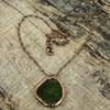 Moldavite Pendant Electroformed Copper Pendant Natural Gemstone Pendant Copper Jewelry Gift For Mom Electroformed Jewelry Handmade Pendant