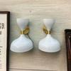 Бело-золотые настенные бра Diabolo Mid Century Modern | Настенные светильники Double Sputnik | Лампа для туалетного столика в итальянском стиле | Освещение в стиле ретро 1950-х годов