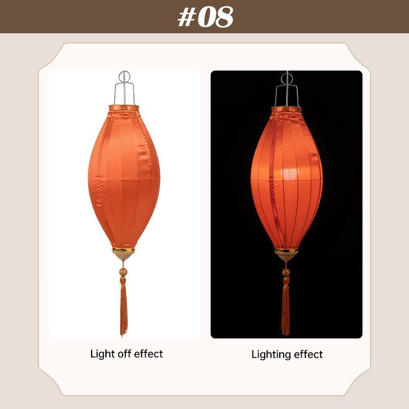 14-дюймовый традиционный фонарь для вечеринки на открытом воздухе шелковый фонарь китайский вьетнамский праздник середины осени весенний новогодний декор украшения