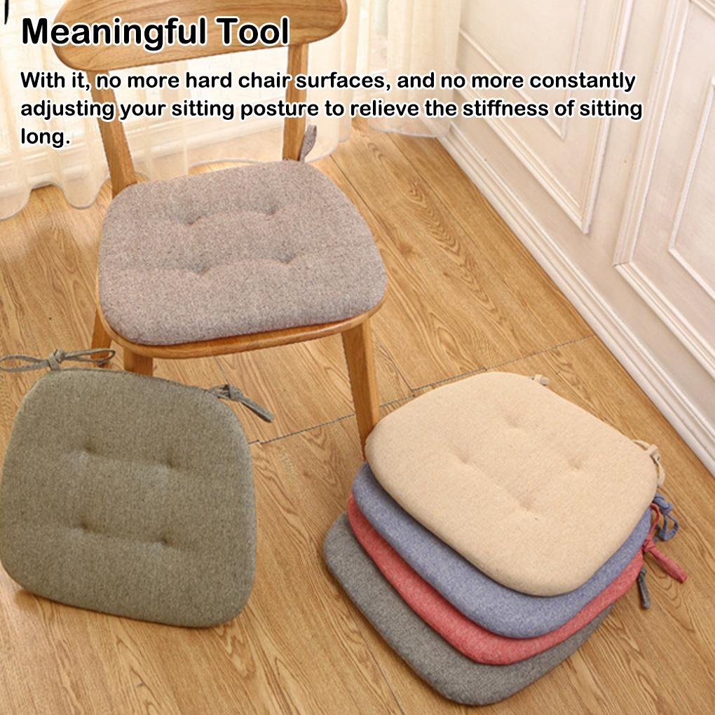 Сиденье для обеденного стула, табурета, подушки для стула с завязками, противоскользящие, для автомобиля, для улицы, для дома, кухни, сада, офиса