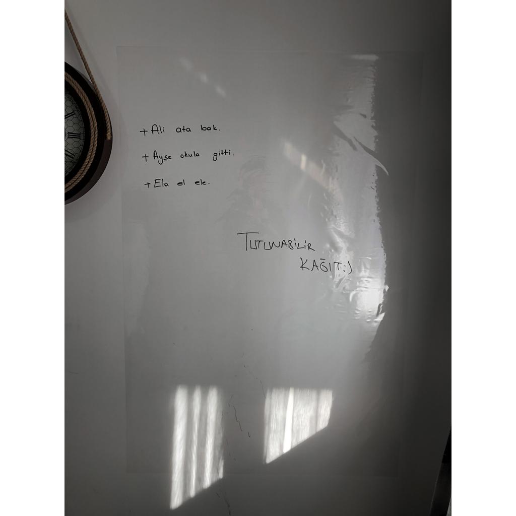 2 Pieces Transparent Smart Paper Board Writing Board 100x100 Cm Pen Gift Magnet Feature