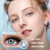 FUNSACHY 2pcs New Colored Contact Lenses for Eyes Fashion Cosmetic Brown Pupils Gray Lenses for Eye Multicolored Contact Lens