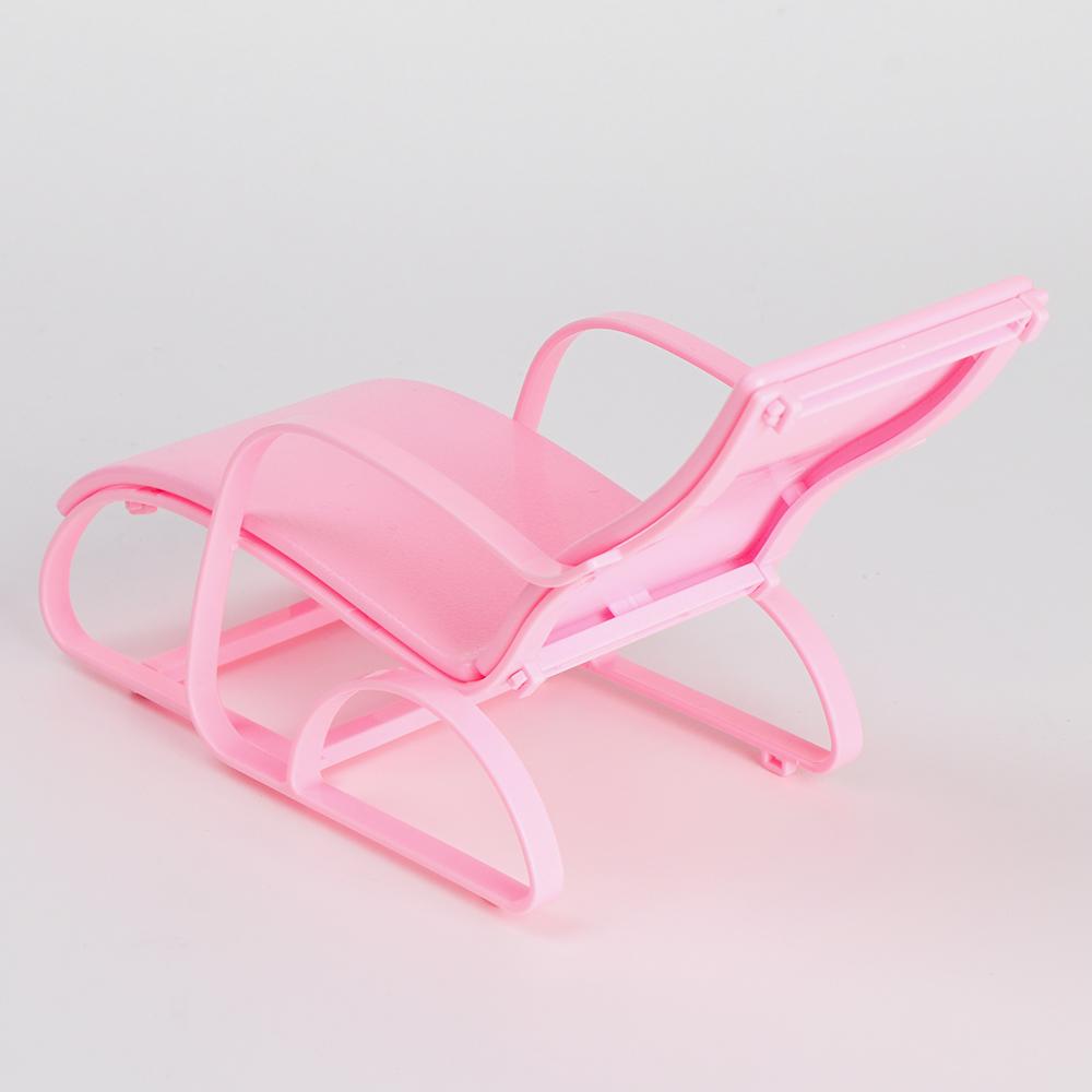 Children' Gift Garden Bench Toy Accessories Doll Beach Chair Foldable Deckchair Dollhouse Furniture