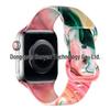 Совместимый силиконовый спортивный ремешок для Apple iWatch S10 с цветным узором - Прозрачный дизайн