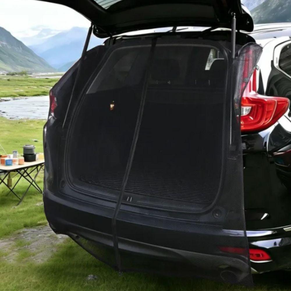 Ventilated Magnetic Car Trunk Mosquito Net Sunshade SUV Tailgate Privacy Curtains Camping
