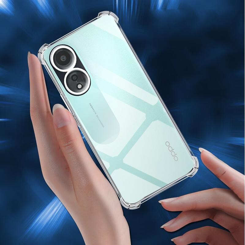 Shockproof Clear Case for Oppo A58 4G 6.72" CPH2577 Soft Silicone Transparent Back Covers for Oppo A 58 Phone Protective Camera