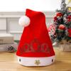 Plush Christmas Hat Polyester Santa Snowman Hat Xmas Cap Xmas Arts Hats  Xmas Gift