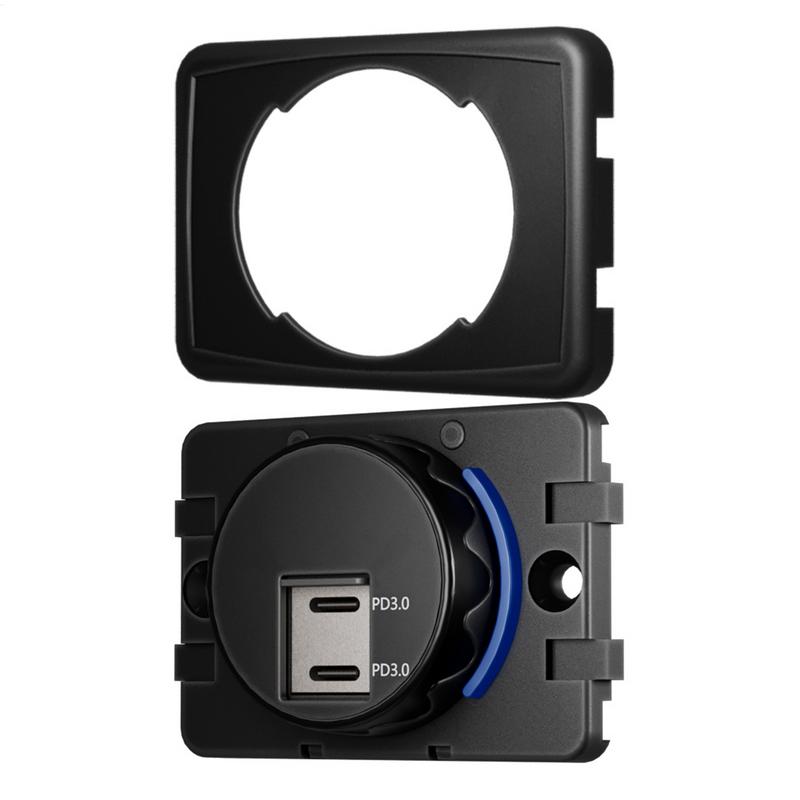 Двойное гнездо зарядного устройства PD 3.0 для дома на колесах, адаптер USB-выхода, быстрая зарядка, автомобильное USB-гнездо с USB-портами для зарядки, розетка питания