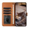 For iPhone 17 Pro Case with Wrist Strap Leather Phone Cover Wall Cats Pattern