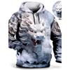 Chinese New Year Dragon Hoodie Mens Graphic Animal Prints Daily Classic Casual 3D Pullover Streetwear Hoodies Long Sleeve Hooded