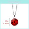 Naruto Necklace Anime Accessories Nine Tomoe Rinne Sharingan Magic Stone Pendant Alloy Crystal
