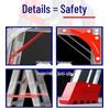 Jienuoli N95688 2.5m Telescopic Folding A-Frame Ladder