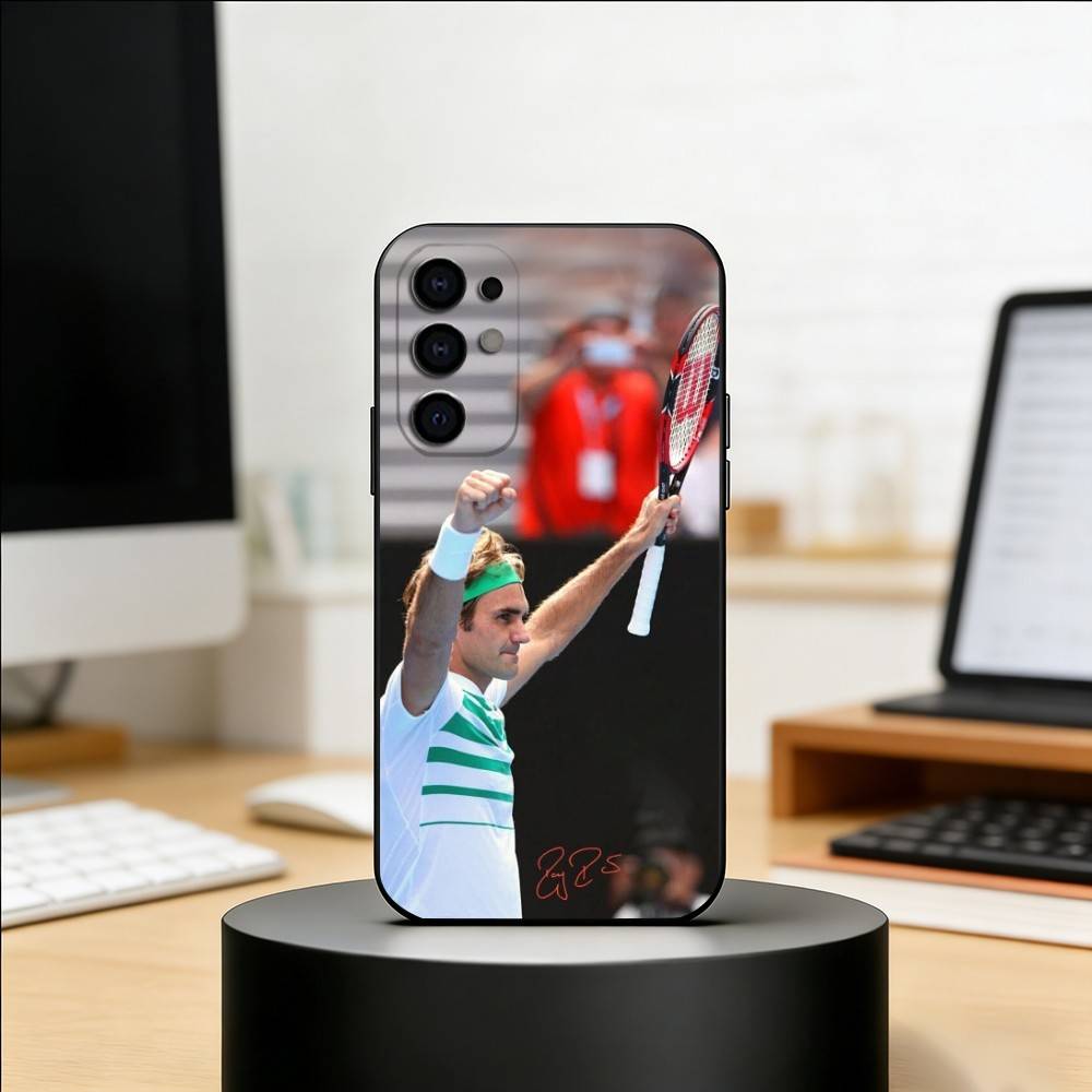 R-Tennis-Roger Federer Phone Case For Samsung S25,S24,S21,S22,S23,S30,Ultra,S20,Plus,Fe,Soft Silicone Black Cover