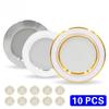 10pcs/lot Led Downlight 220v Ceiling Light 5W 9W 12W Recessed Down Light Round Led Panel Light 15W 18W Spotlight Indoor Lighting