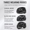 Eastinear Bicycle Helmet Adult Men and Women Outdoor Highway Mountain Biking Helmet With Magnetic Goggles and Shiny Tail Lights