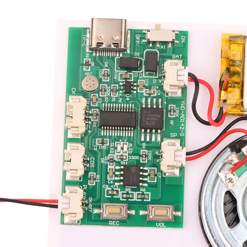 300-секундная запись, модуль воспроизведения, запись ключей, поздравительная открытка, плата звукозаписи, чистое качество звука