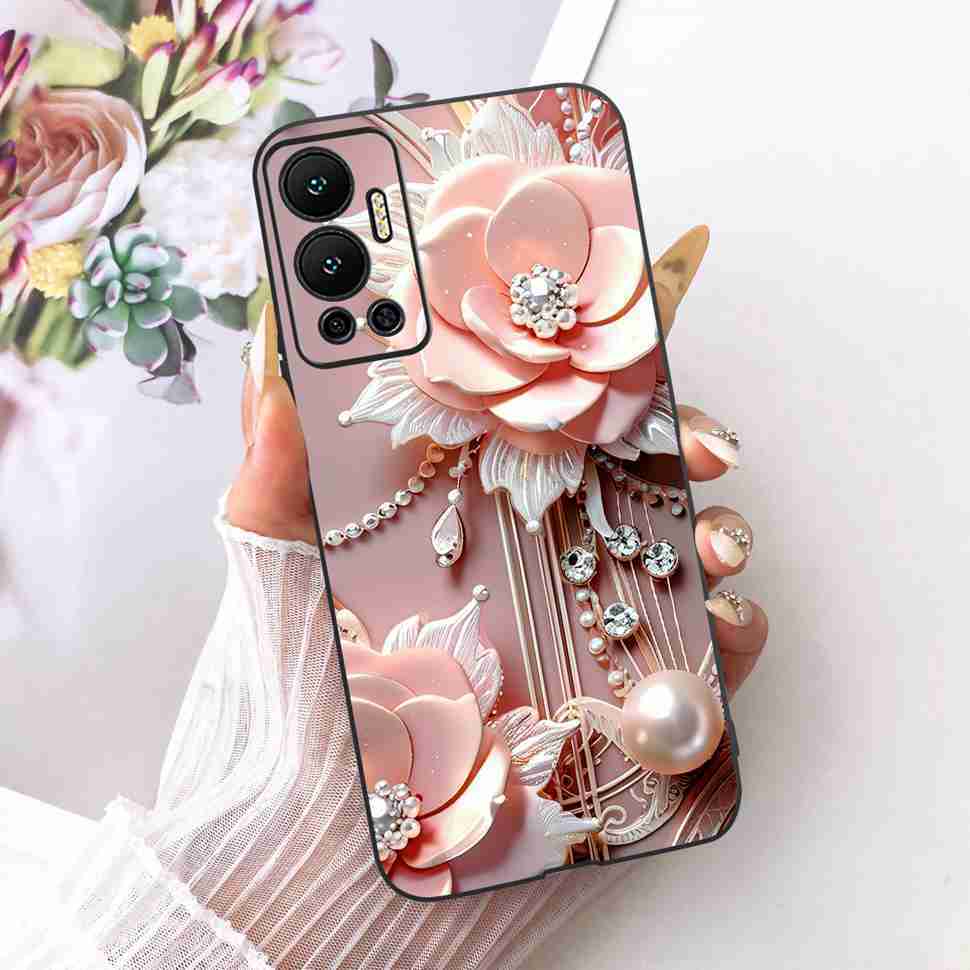 For Infinix Hot 12 Case Nice Butterfly Back Cover Phone Case Soft TPU Silicone Coque Cases For Infinix Hot12 Hot 12 Bumper