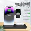 15 Вт 3 в 1 беспроводная зарядная подставка для iPhone 15 14 13 12 11 Pro Max Apple Watch 9 8 7 6 SE AirPods Pro 2 3 быстрая зарядная станция